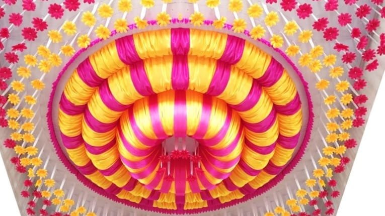 Pipe Pandal Ceiling 2 tent celling
