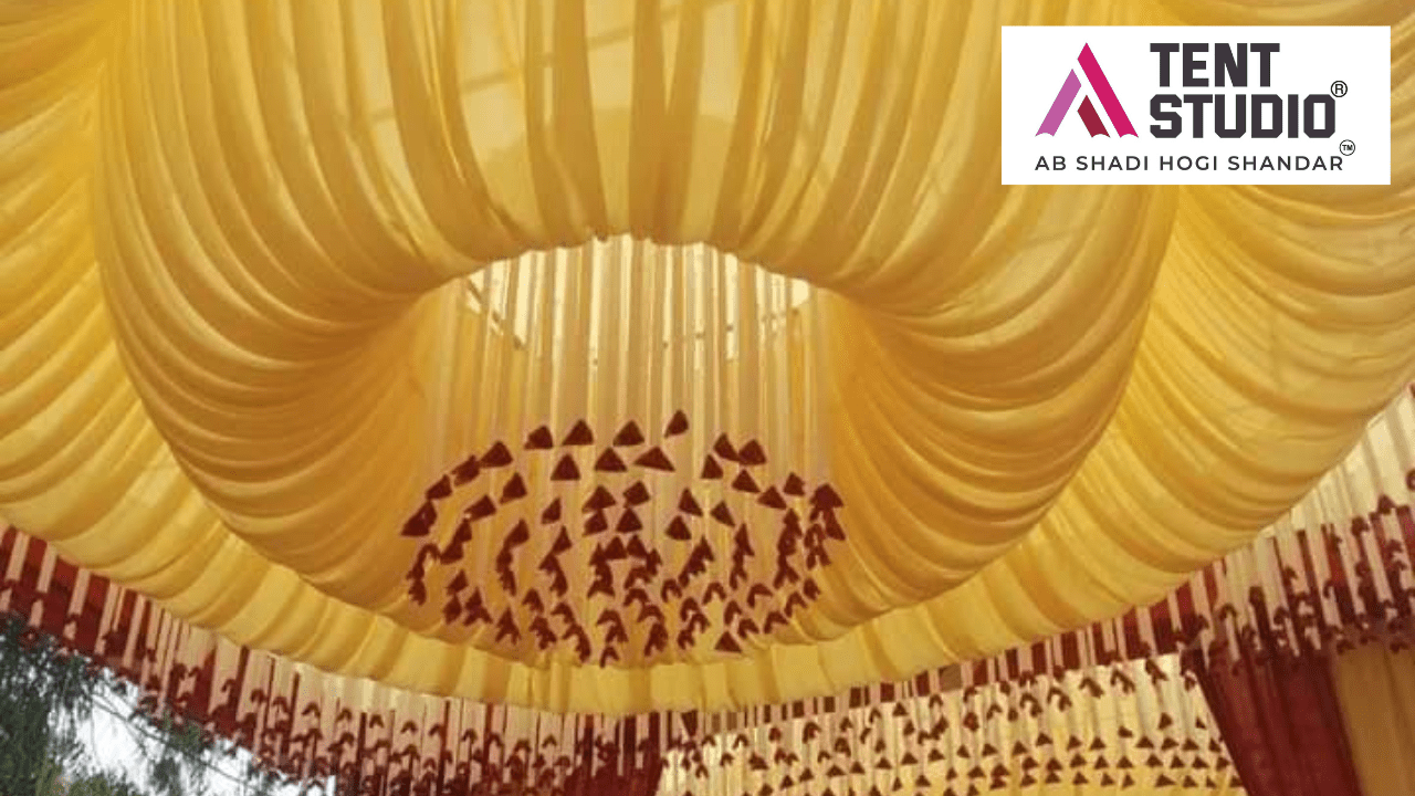 Stitch 11 Decorated wedding tent setup by Tent Studio in Bihar