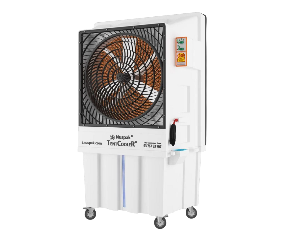 बिहार और झारखंड में Event Cooling का Boss: Industrial Tent Cooler ही क्यों है Best? 2 Nuspak Tent Cooler 200 Ltr